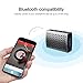 COMISO Portable Wireless Bluetooth Speaker with Built-in-Mic Handsfree Call AUX Line HD Sound and Bass, A - Space Gray / Black
