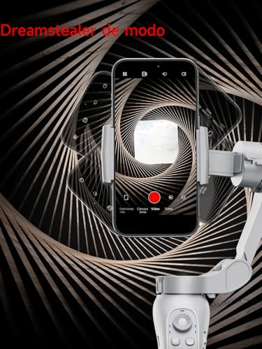 KOSCHEAL Cell Phone Stabilizer, Portable and Foldable 3-Axis Gimbal Stabilizer, Ideal for Vlogging, Youtube, TikTok and Vlog Live for Android and iOS
