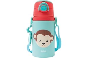 Buba Garrafinha De Aluminio Animal Fun Macaco Colorido