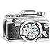SOUFEEL Swarovski Crystal Retro Camera Charm 925 Sterling Silver Charms for European Bracelets