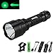VASTFIRE 150 yard Green Flashlight Hog Pig Varmint Predator Boar Night Hunting Light with Remote Pressure Switch last Long 6 hours