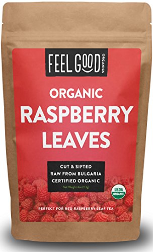 Organic red raspberry leaves - cut & sifted - 4oz r…