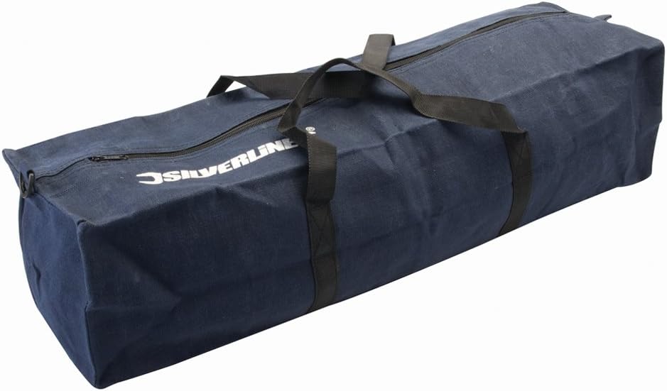 Silverline TB52 Heavy Duty Canvas Tool Bag 620x185x175mm Organiser Storage