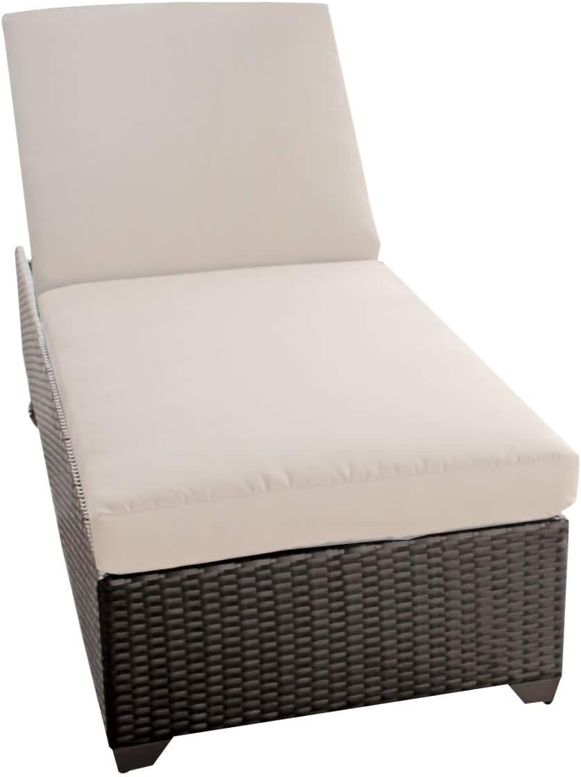 patio chaise lounge on Delacora Classic 1x Aruba Traditions Aluminum Framed Outdoor Chaise Lounge Chair Patio Furniture Accessories Patio Seating
