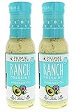 Primal Kitchen - Organic Ranch Dressing, Avocado Oil-Based, Vegan & Paleo Approved - (8 Oz X 2 Pack)
