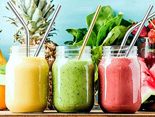 image for Stainless Steel Straws, Daily-Life Set of 6 for 20 or 30oz Tumblers Cu