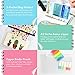 3 Pack A6 Refill Paper, 45 Sheets/Pack, 2Pc s Binder Pockets A6 Size 6 Hole Ruler Clear Page Marker Neon Index Tabs for A6 6 Holes Journal Diary Notebooks Refill