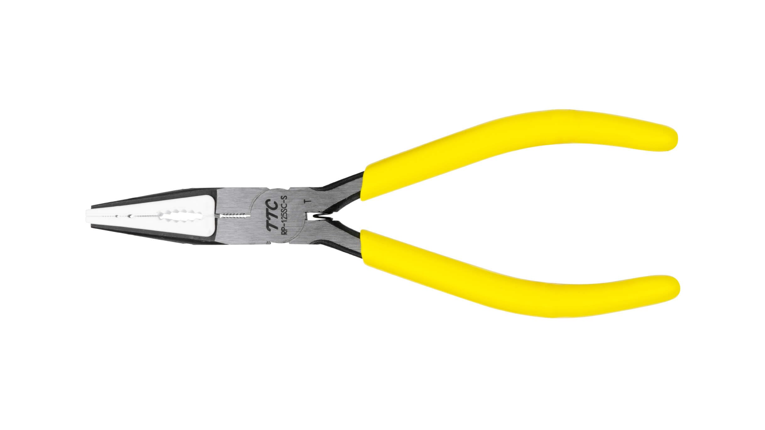 Tsunoda, RPP-165SC-S, Replaceable Resin Jaw Long Nose Pliers, 165mm