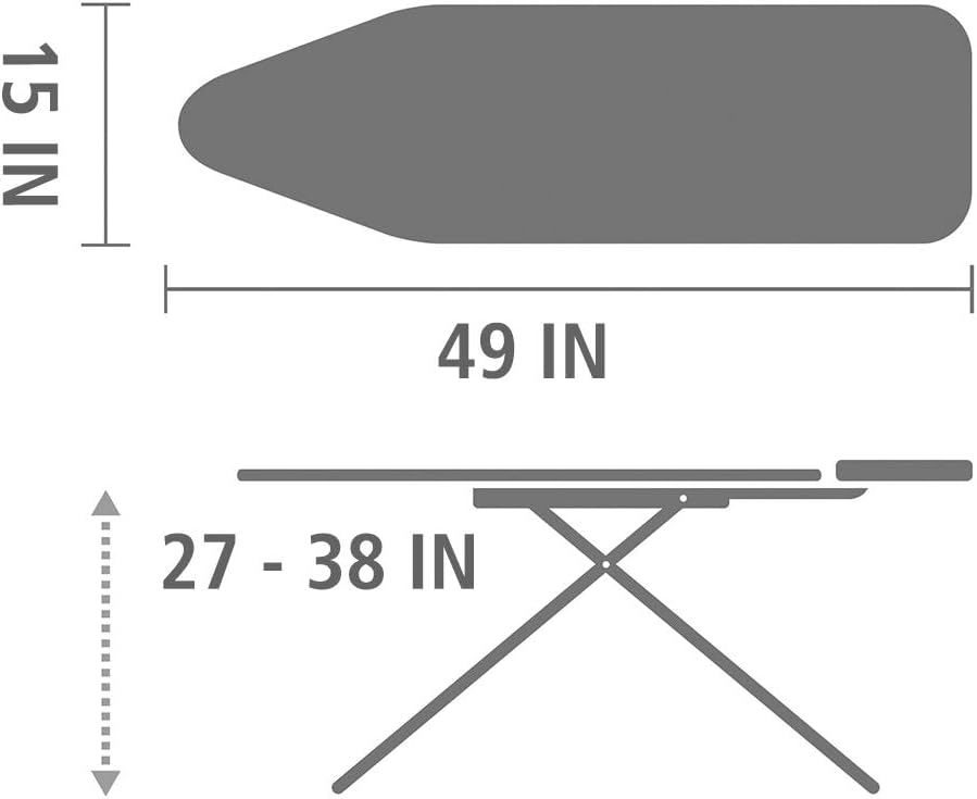 Brabantia Ironing Board with Iron Rest Classic, ecru - Image 4