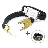 24kmagic Outdoor Camping Survival Bracelets Outdoor Hiking Travelling Hunting Gear Emergency Tactical Parachute Rope Bracelet with Packet Knife