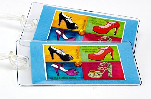 Luggage Tags Set of Two High Heels Made in the USA