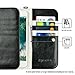 caseen BELLA Wallet Clutch Purse Case for Apple iPhone XS Max XR XS X 8 7 6S 6 Plus, Samsung Galaxy S9/S9 Plus/S8/S8 Plus/Note 9 Note 8, Google Pixel 2 HTC LG Sony MOTO & more (Black, Large Size)