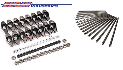 Elgin (16) Rocker Arms And Push Rod Set compatible with 1969-1978 Ford sb 302 5.0L 5.0 (Stock Replacement)