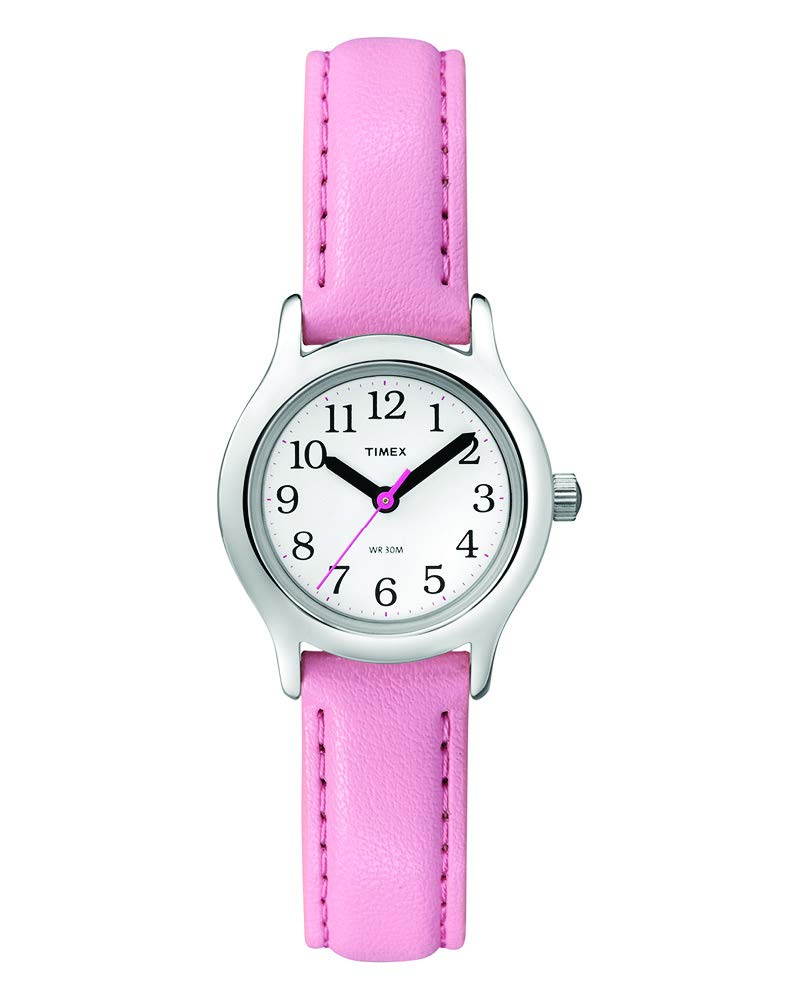 Timex Girls T79081 My First Easy Reader Pink Faux Leather Strap Watch