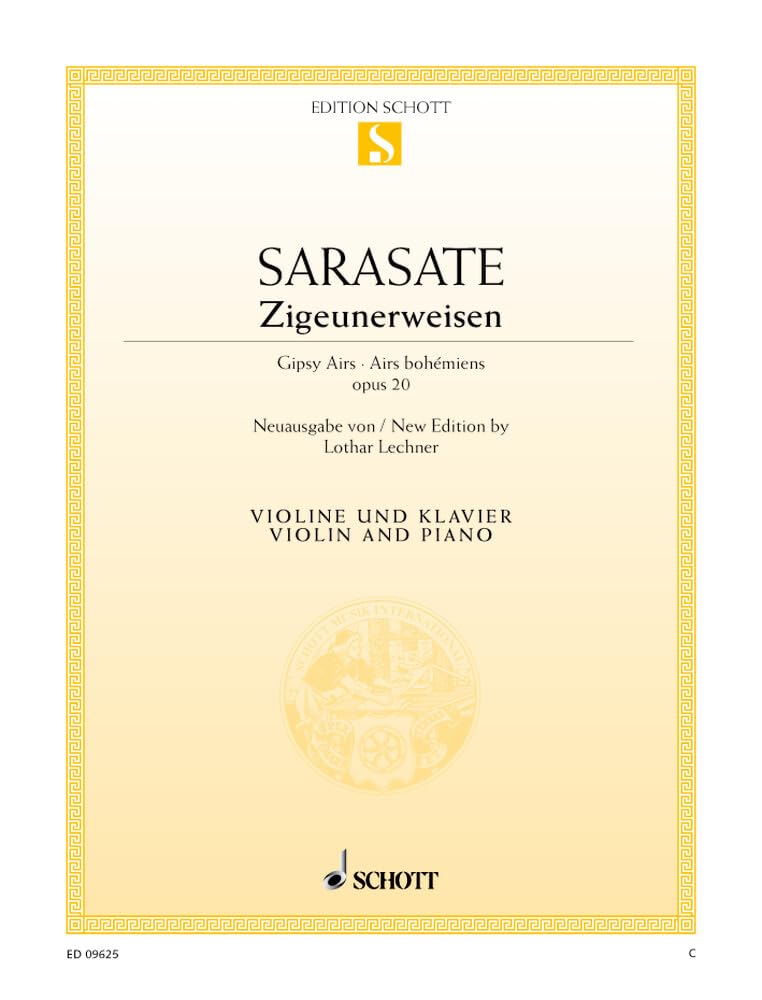 Airs bohémiens: op. 20. violin and piano.
