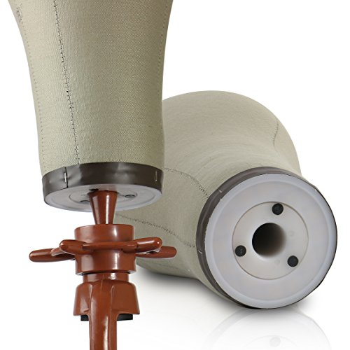 Wig Clamp - Swiveling Wig Head Styling Clamp with Adjustable Rotator - For Salon & Home Use - Brown - by Adolfo Design