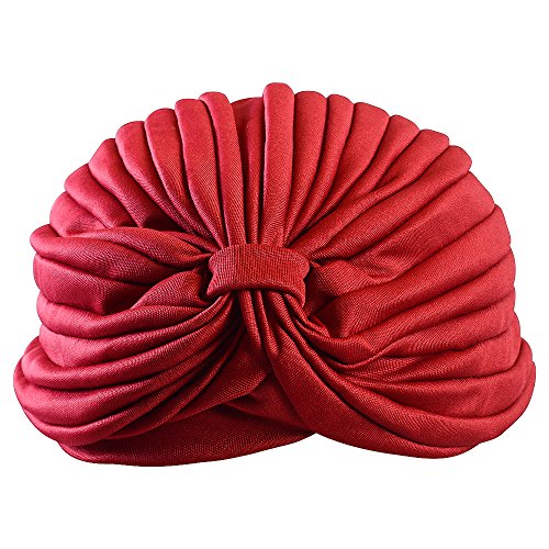 CoverYourHair TURBANS For Women - Burgundy and Purple Turban - TURBANS For Hair - TURBANS For Cancer Patients (2 Pack) - Thumbnail 2