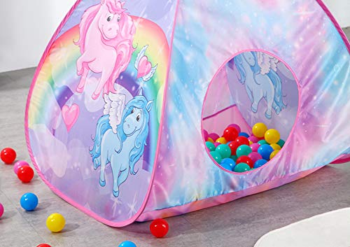 Play10 Ball Pit Unicorn Pop up Play Tent Dreamy Ball Pen for Kids