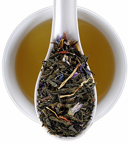 Organic Tropical Green Tea, Mango and Passion Fruit Flavored Pan-Fried Sencha, Loose Leaf 16 Ounce Bulk Bag