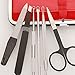 Comedone Extractors and Blackheads Remover with Tweezers & Manicure Set by Aotearoa Beauty; Professional Comedone Remover Tools for Blemishes,Whiteheads, Zits (Red)