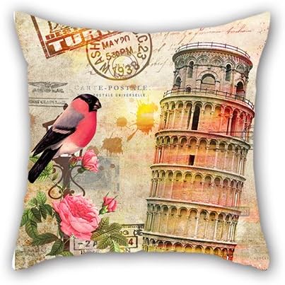 Bestcase88 Sofa Simple Home Decor Design Beautiful Brid Stamp Statue Pillowcase 18X18 Inch Throw pillow Covers