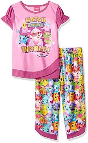 Hatchimals Girls' Little 2-pc Pajama Set, Long Sleeve W/Pant