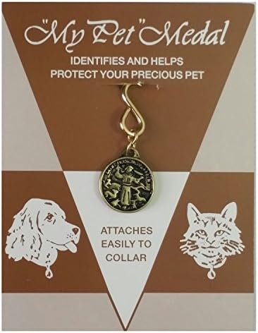 Inspire Nation St Francis of Assisi Pet Charm Religious Medal and ID Tag