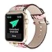 Iwatch band, Lotus.flower Peony Ink painting Leather Band Bracelet Wristwatch Strap For Apple Watch Series 1/2