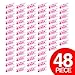 Adorox Pink (48 Pieces) Small Clothes Pins Baby Shower Clothespin Favors Pink Girl Blue Boy Party Game primary