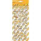 Gudetama Puffy Stickers