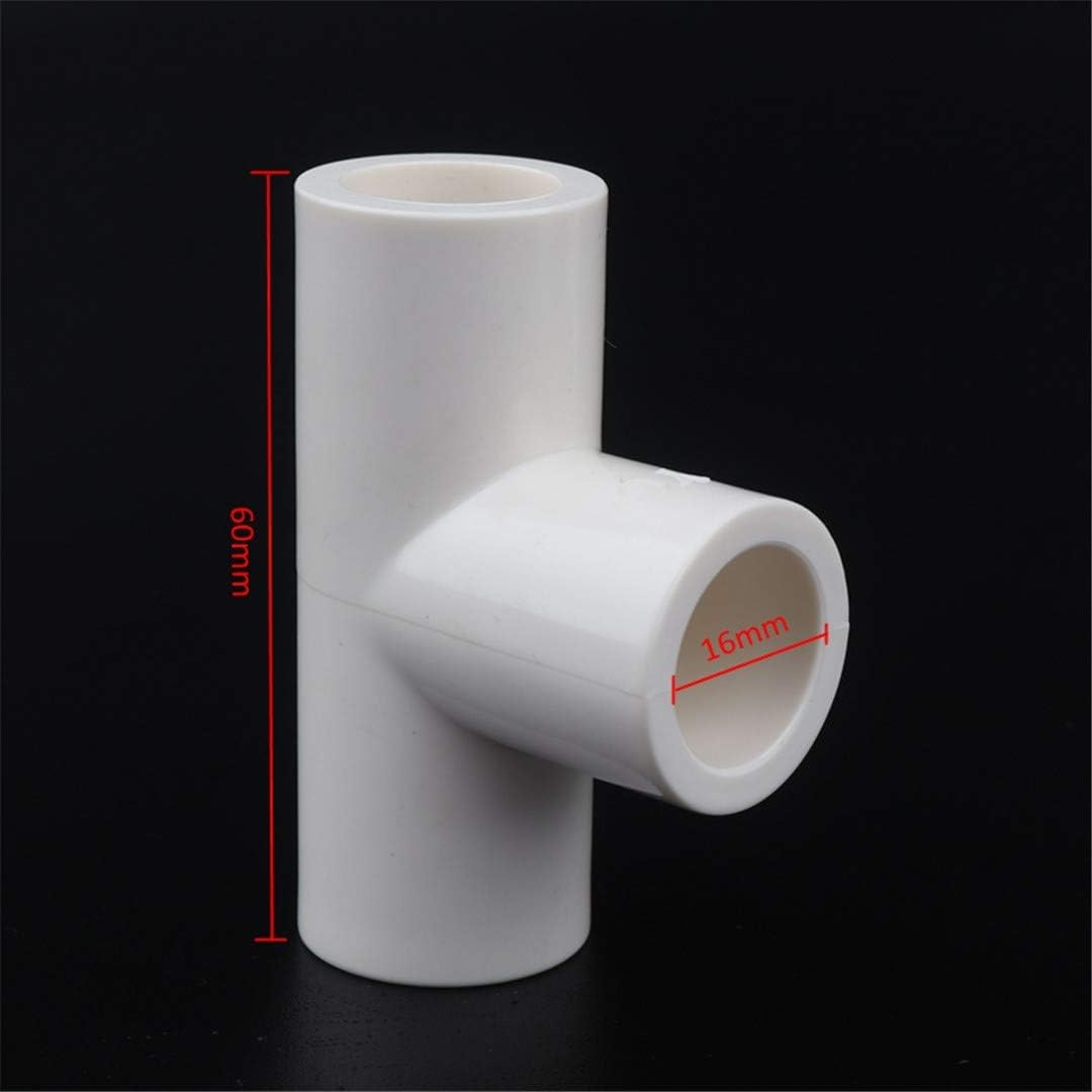EECFSID 3Pcs 16Mm PVC Straight Elbow Tee Connector Four