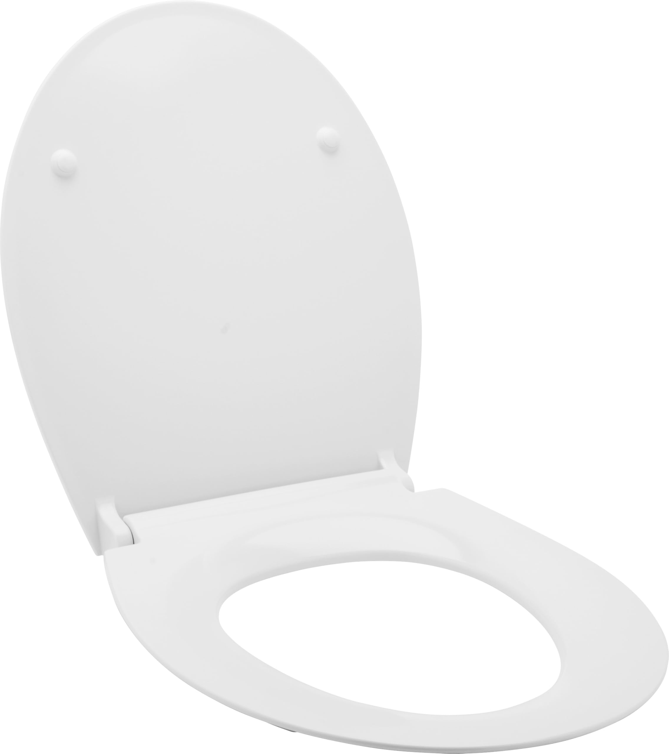 Everest Thermoset White Toilet seat and Cover Stainless Steel Hinge 20120729