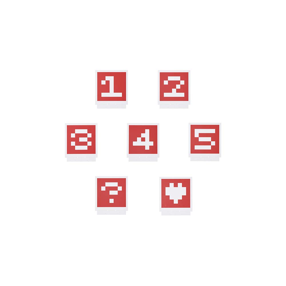 DJI RoboMaster S1 - Vision Marker Set of 14 Visions Markers, Set of Figures and Symbols for Learning RoboMaster, Combat Robot Accessory, Durable Paper Material and Waterproof, Self-Supporting