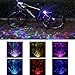 Disco Bike Lights -12 Pattern Color -Rechargeable Colorful Party Lights for Bike/Car- Kids Bicycle Accessories Rechargeable Light,Great Gift for Kids