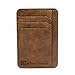 Slim Front Pocket Wallet for Men - RFID Blocking Leather Minimalist Wallet