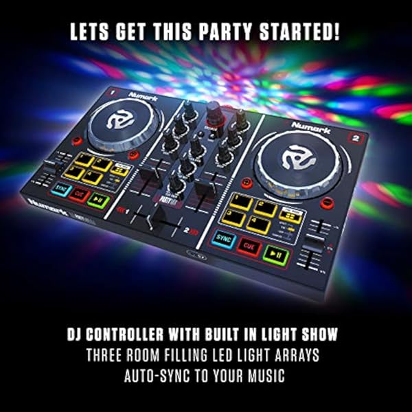 Controlador DJ Numark, modelo Party Mix para principiantes - Imagen 3
