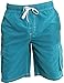 NORTY Men's Swimsuit Trunks - Swim Shorts for Beach, Boat, and Watersports - Drawstring Waist and Cargo Pockets - Aqua, Large