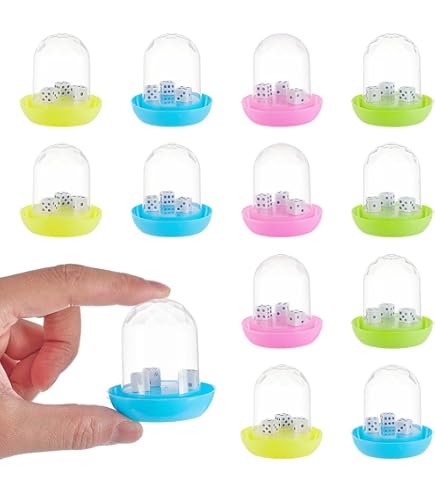 Amazon.com: UNICRAFTALE 20Pcs Mini Dice Cup Set Transparent Dice