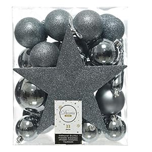 Kerstboomversiering Mix 33 st. – Steenblauw