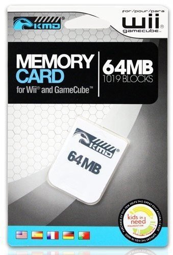 KMD Wii/Gamecube 64MB 1019 Blocks Memory Card (Certified Refurbished)