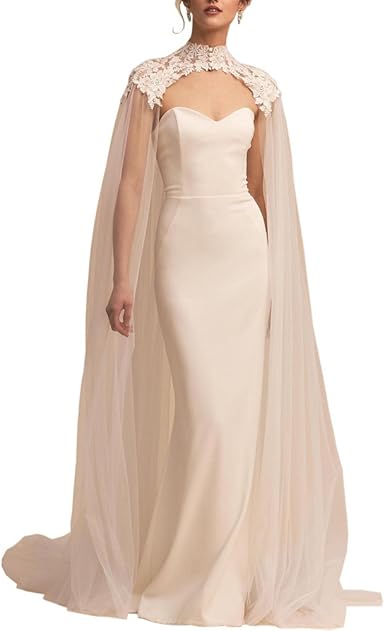 tulle bridal wrap