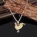 Women Jewelry Animal Chicken Pendant Necklace Jewelry
