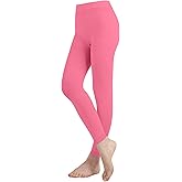 EMEM Apparel Women's Solid Colored Opaque Microfiber Footless Tights