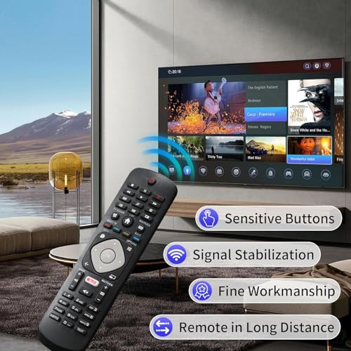 Universal Replacement Remote Control Compatible with All Philips Smart TV