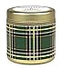 Paddywax Tartan Holiday Collection Scented Travel Tin Candle, 3-Ounce, Pomegranate & Spruce