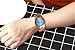 LEFTLY Women Wooden Watch Quartz Movement Lightweight Blue Face Analog Wrist Watches
