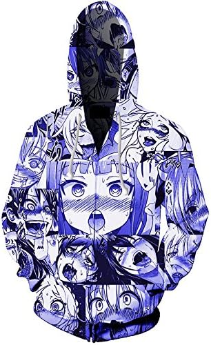 Roaays M Unisex 3D Funny Creative Zip-up Hoodies S-XXXL