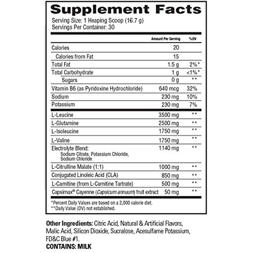 Xtend Ripped Bcaa Powder Blueberry Lemonade | Cutting Formula + Sugar Free Post Workout Muscle Recovery Drink with Amino Acids | 7g bcaas for Men & Women | 30 Servings