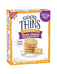 Good Thins Three Cheese Crackers, 3.5oz Box