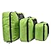 Hopsooken Packing Cubes System - 3 Pieces Sets Travel Luggage Packing Organizers (Green)